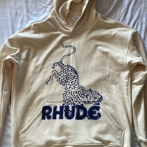 Rhude cream hoodie